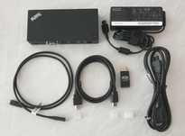 Stacja dokująca Lenovo Thinkpad USB-C Dock kable zasilacz 90W jak nowa