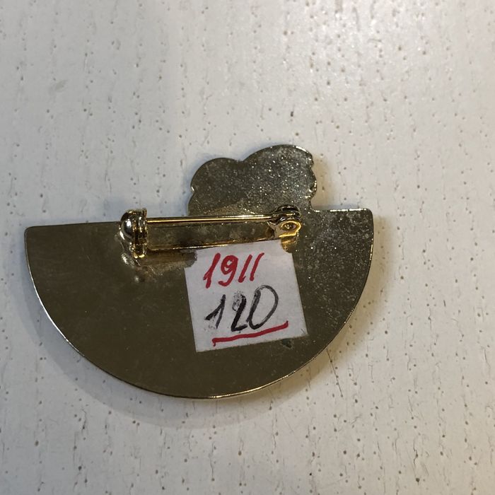 Брошка емаль квіти вінтаж