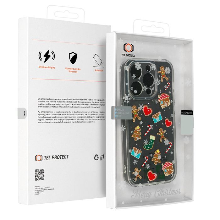 TEL PROTECT Christmas Case do Samsung S23 Ultra Wzór 2 Clear