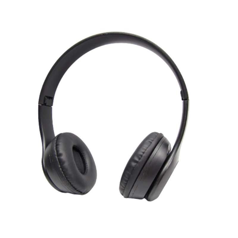 Black wireless bluetooth headset FM P47 black słuchawki bezprzewodowe