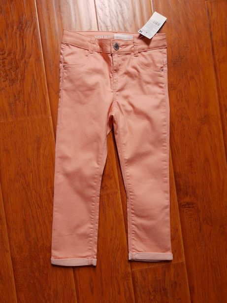 Новые брюки капри для девочки розовые