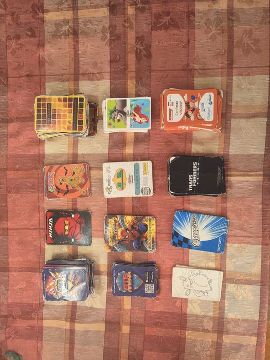 Карточки Атб трансформеры  супер гонки рестлинг Человек-паук+ стальная