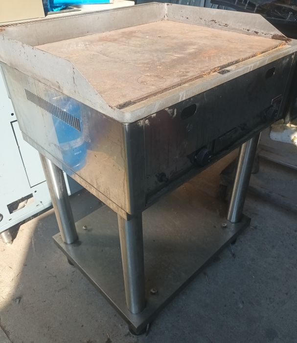 Płyta grillowa gazowa ze stali nierdzewnej gładka 8 kW inox,Redfox