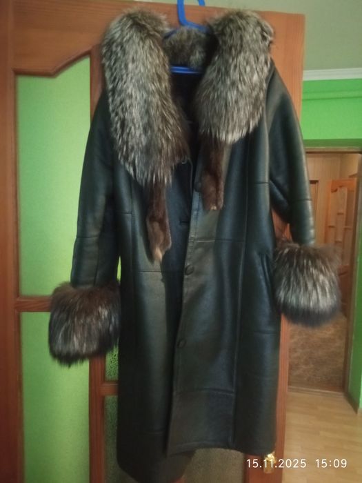 Дублянка натуральна з натуральним коміром