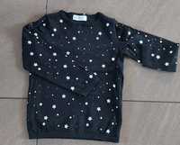 Sweter czarny hm gwiazdki