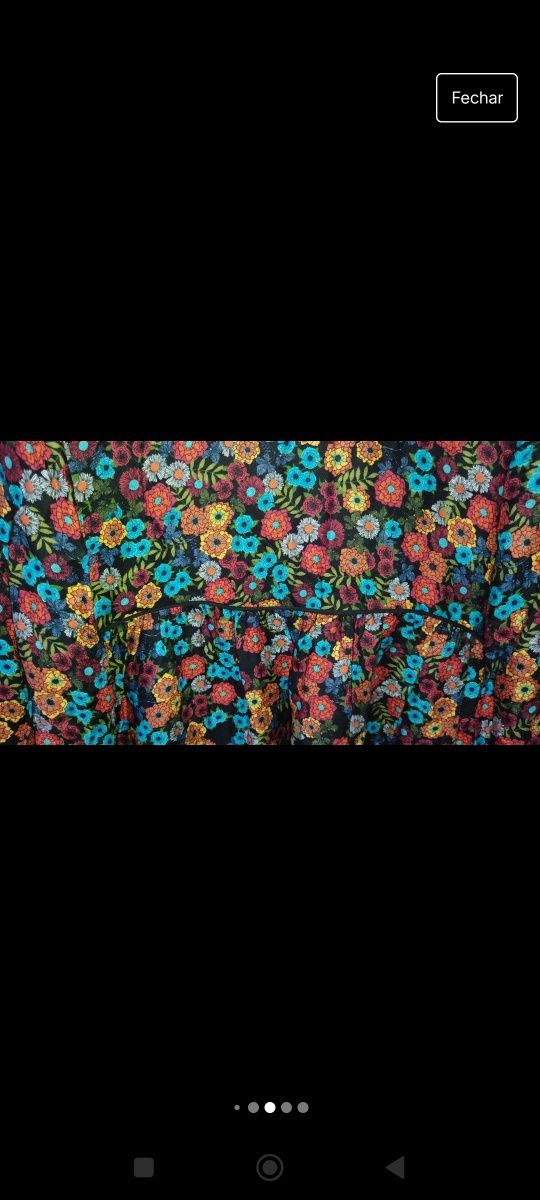 Vestido floral Zara