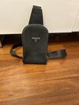 Saszetka Prada czarby nylon