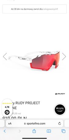 Okulary sportowe przeciwsłoneczne rudy project