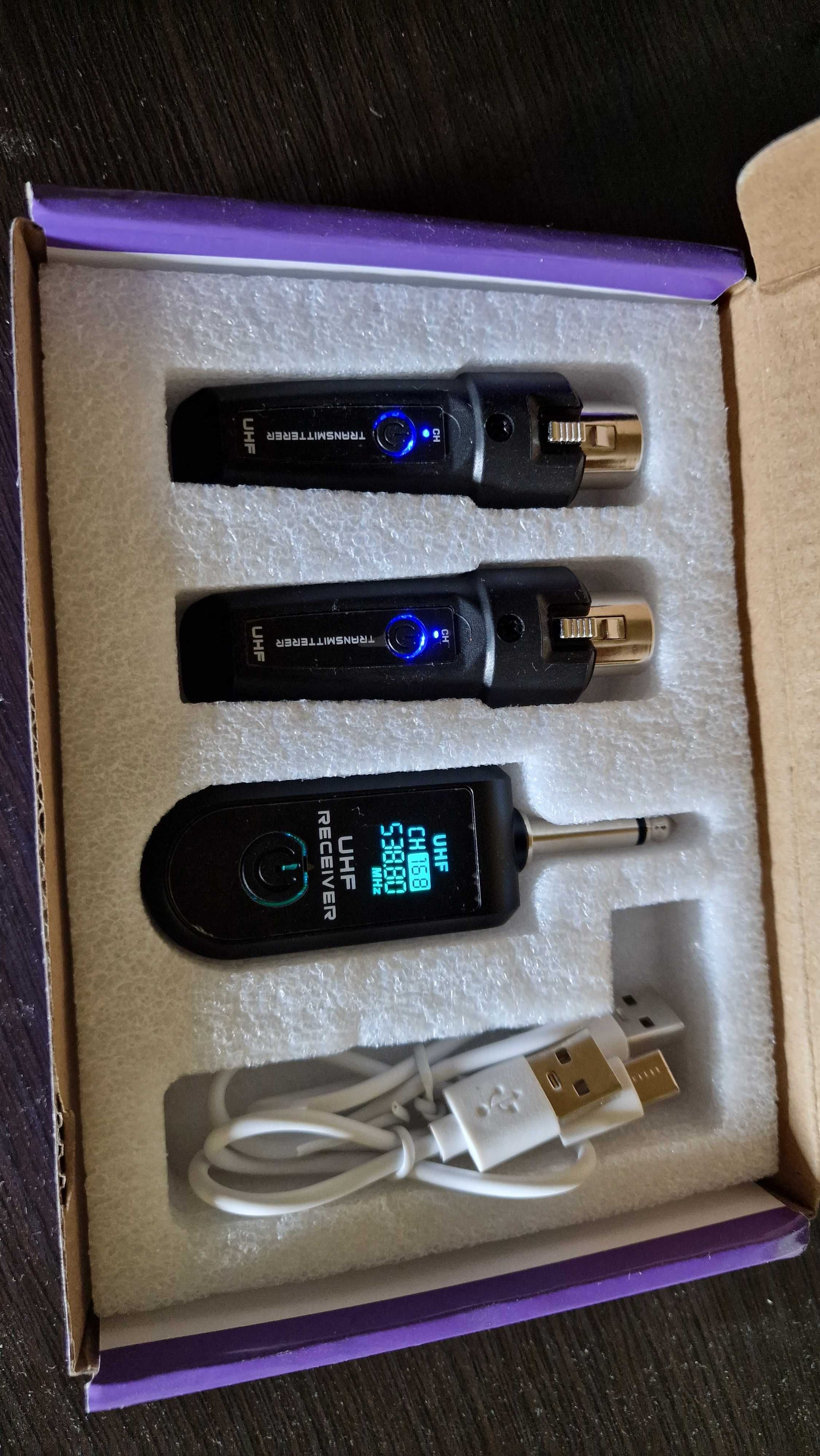Nadajnik do mikrofonu odbiornik DSP UHF transmiter.