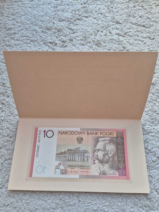Banknot kolekcjonerski 10 zł Piłsudski