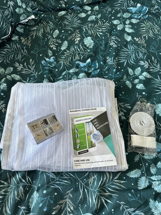 Moskitiera na drzwi balkonowe magnetyczna  90x220
