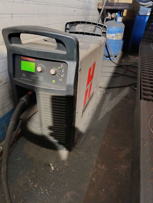 Wypalarka plazmowa i gazowa CNC 105A + stół do szlifowania z odciagami