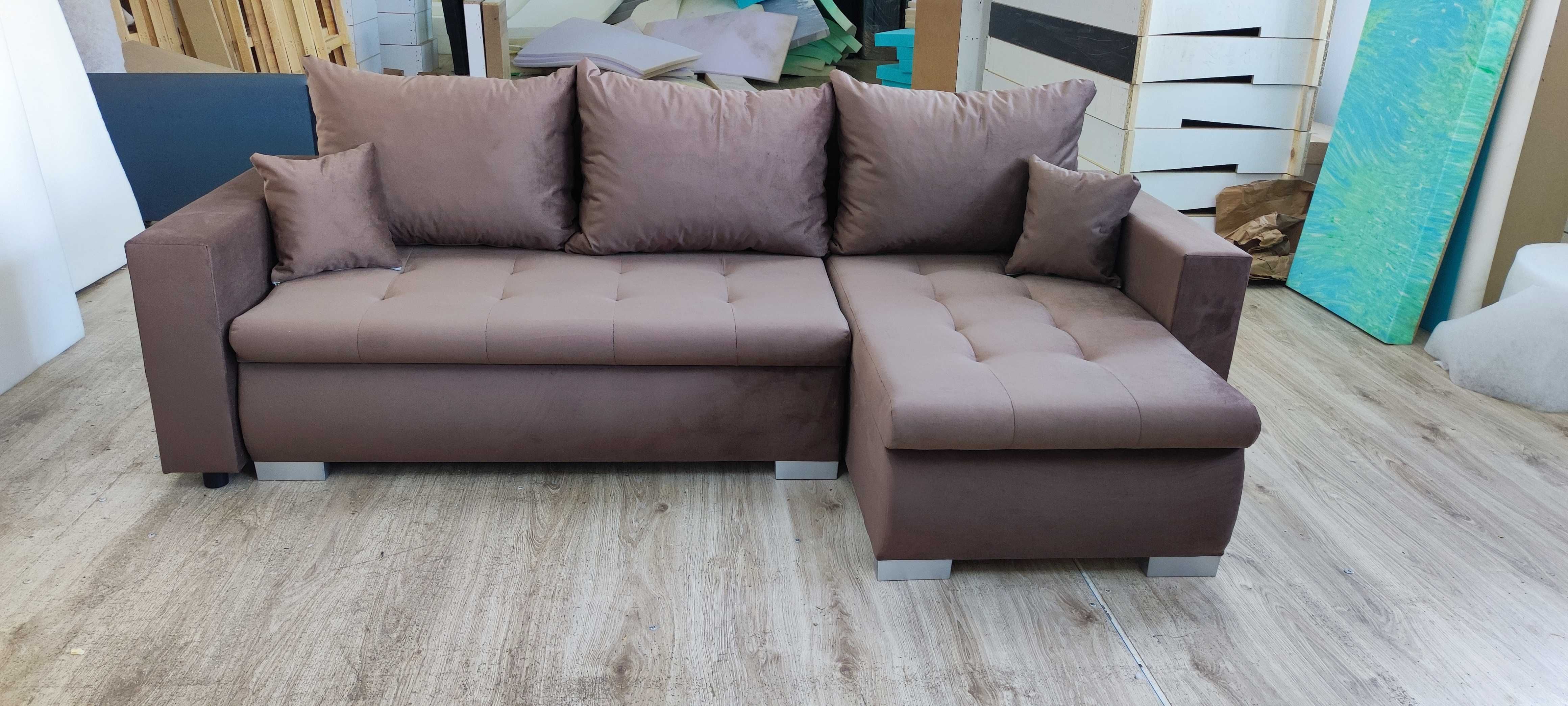 Sofa HUGO z półką od producenta. Dowolna kolorystyka!
