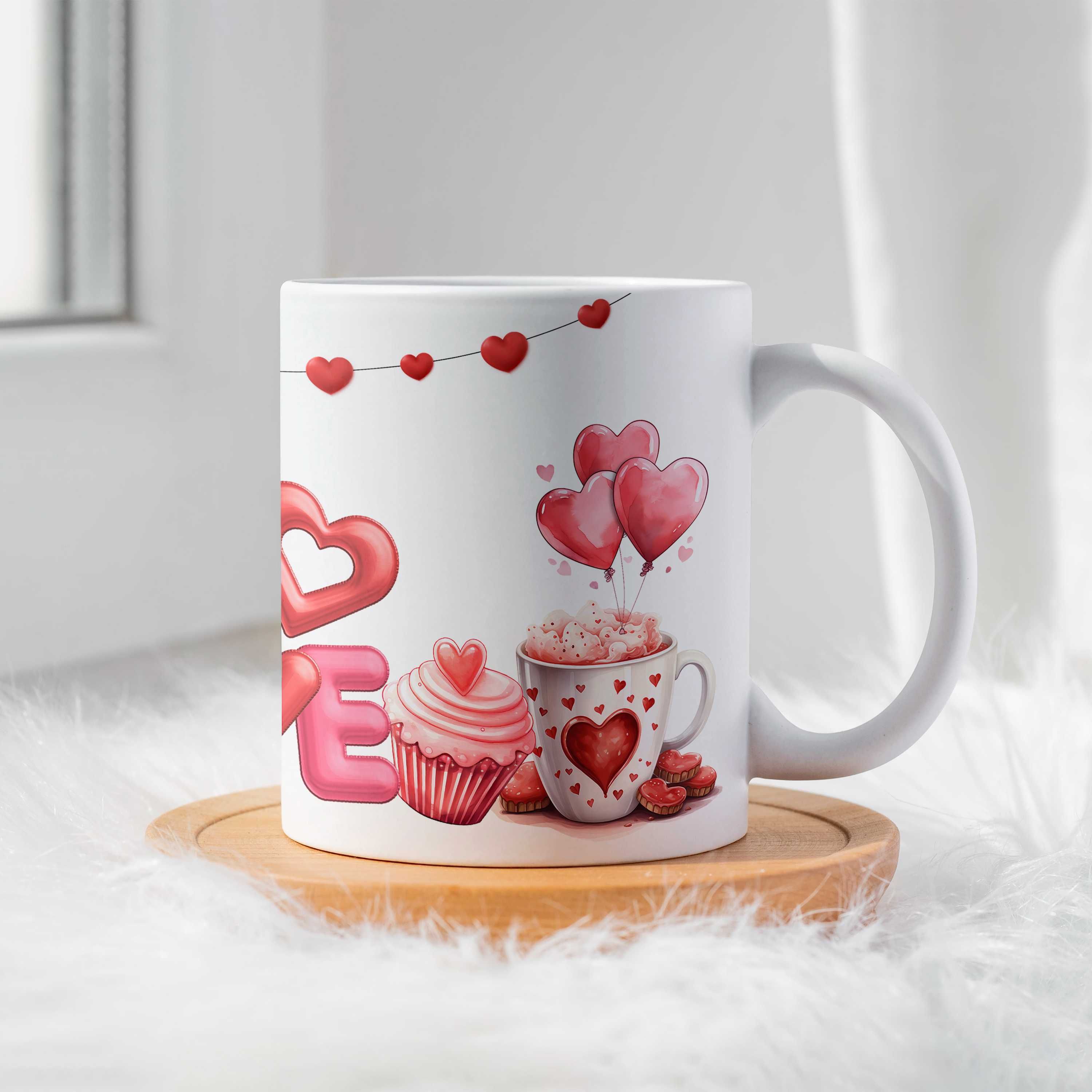 Kubek "Miś & Love" – Twój codzienny zastrzyk słodyczy!
