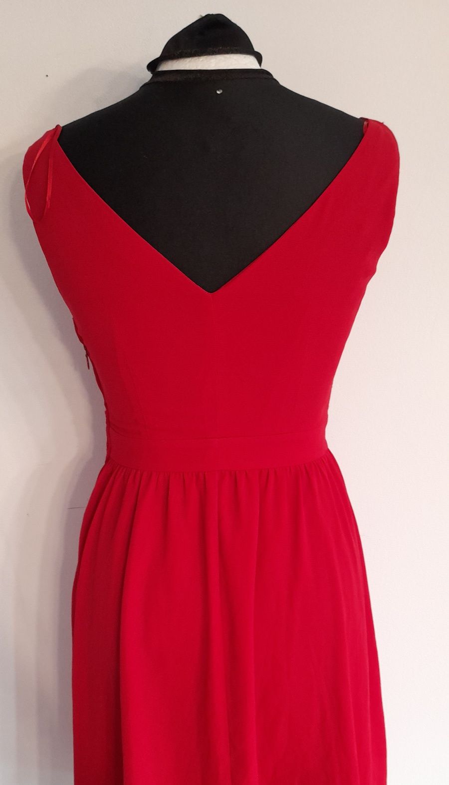 OKAZJA Orsay czerwona sukienka midi mini red dress 34 xs 36 s 32 xxs