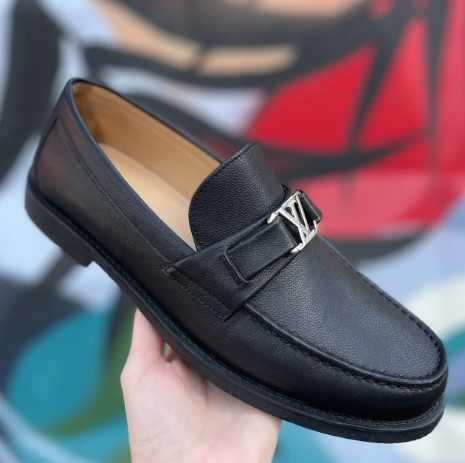 Мужские кожаные лоферы Louis Vuitton | Чоловіче взуття Луї Віттон