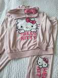 Welurowy dresik Hello Kitty