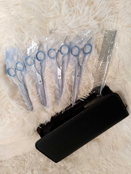 Nowy zestaw do obcinania zwierząt zestaw nożyczek dla psa kota