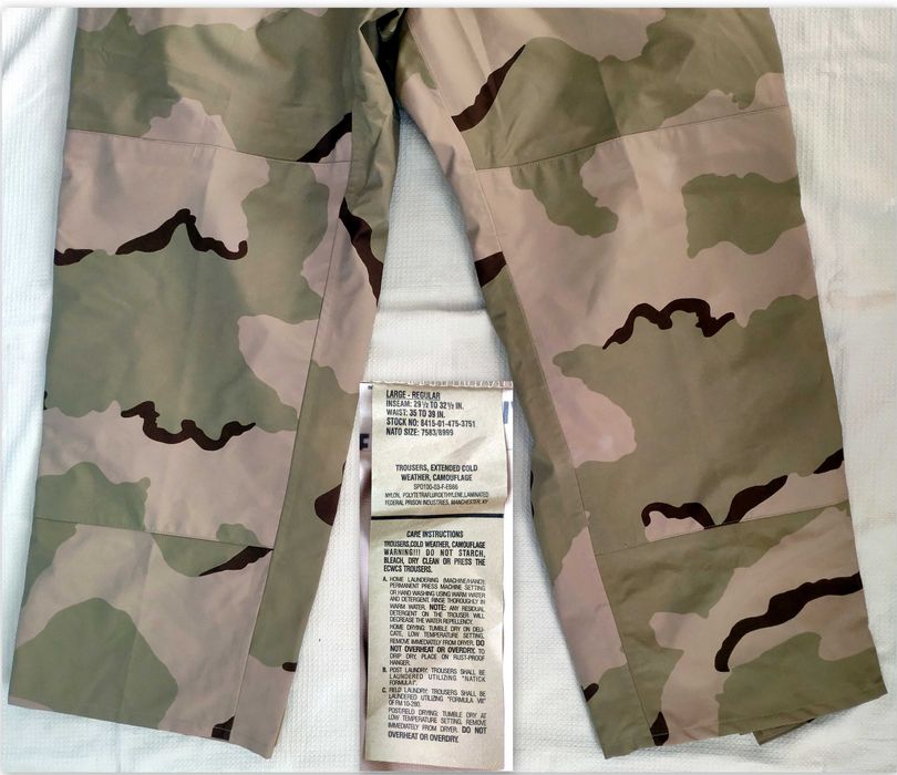 Spodnie ECWCS USA Gore-Tex Cold Weather Pants Desert NOWE # L-Regular