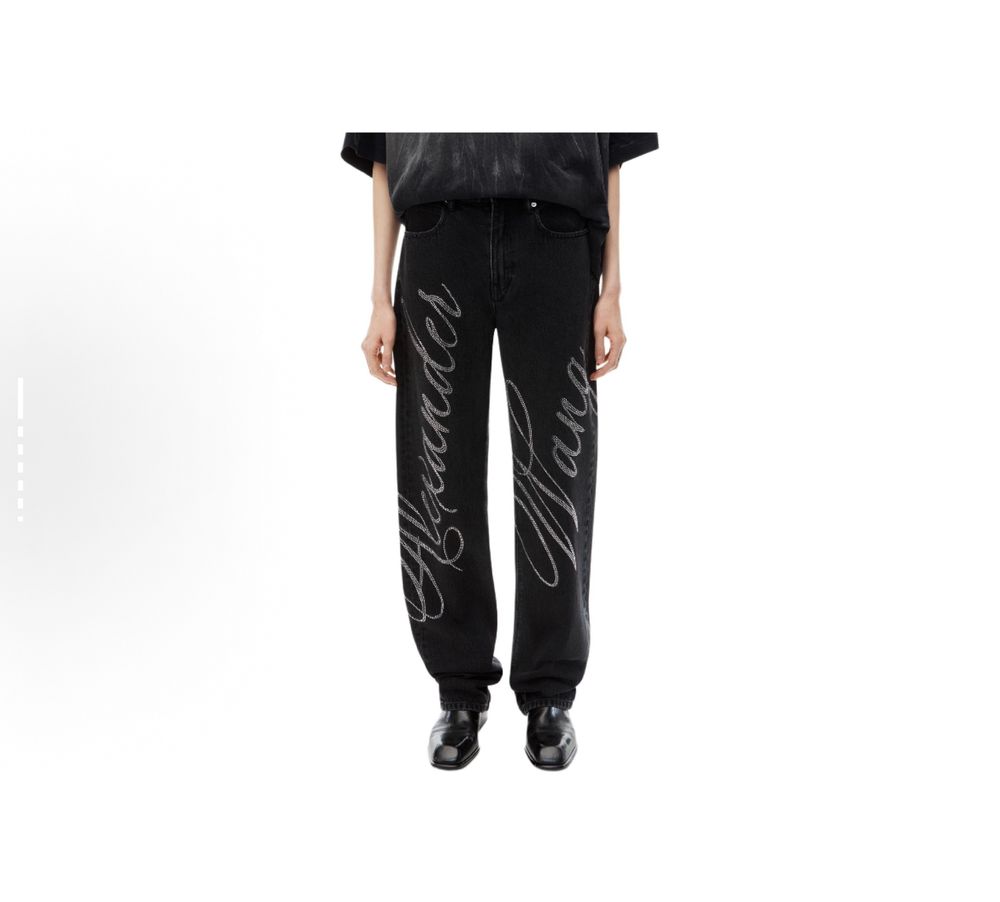 Джинси зі стразами alexander wang