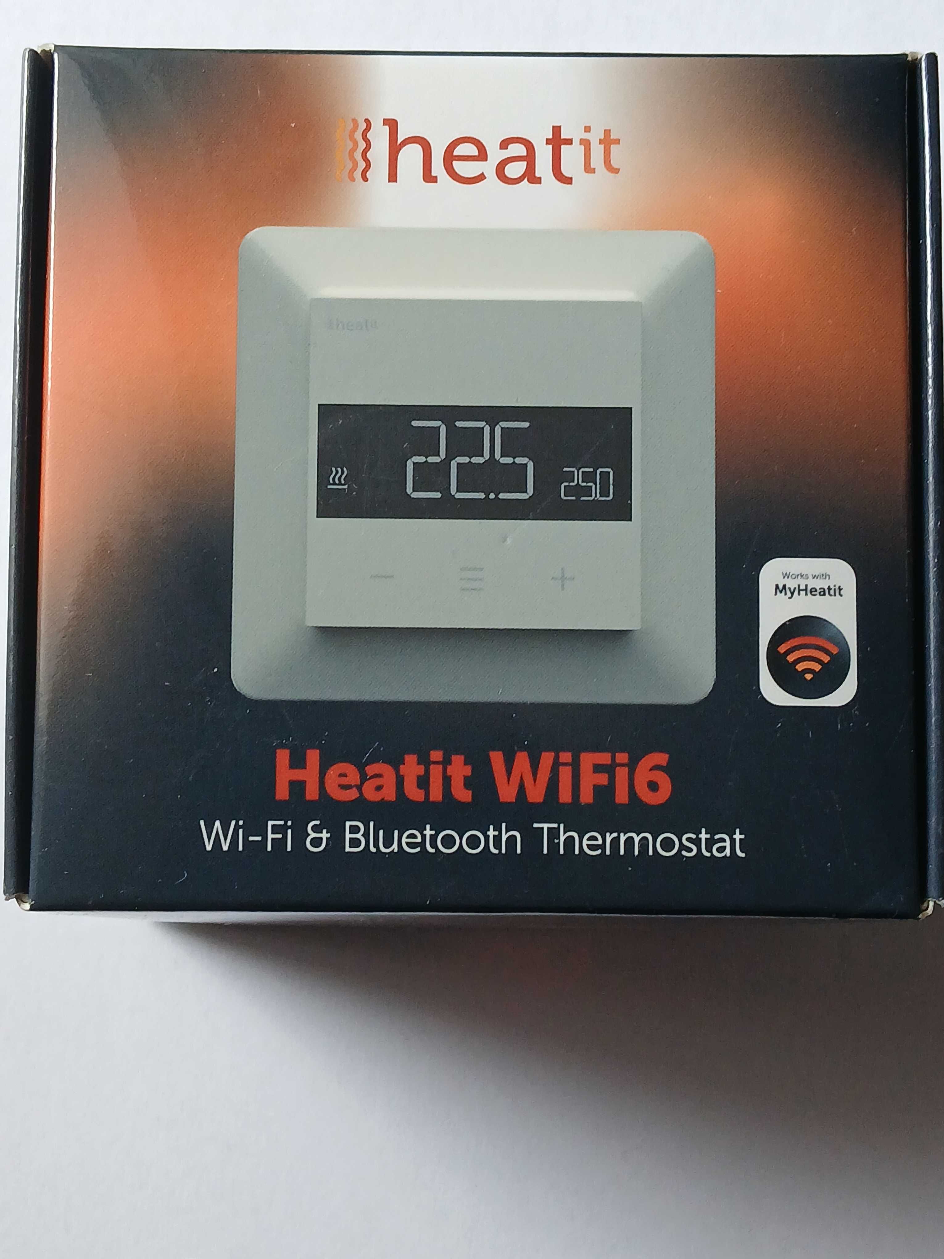 Inteligentny termostat. Heatit WiFi6 RAL 9010*nowy Oryginał *biały