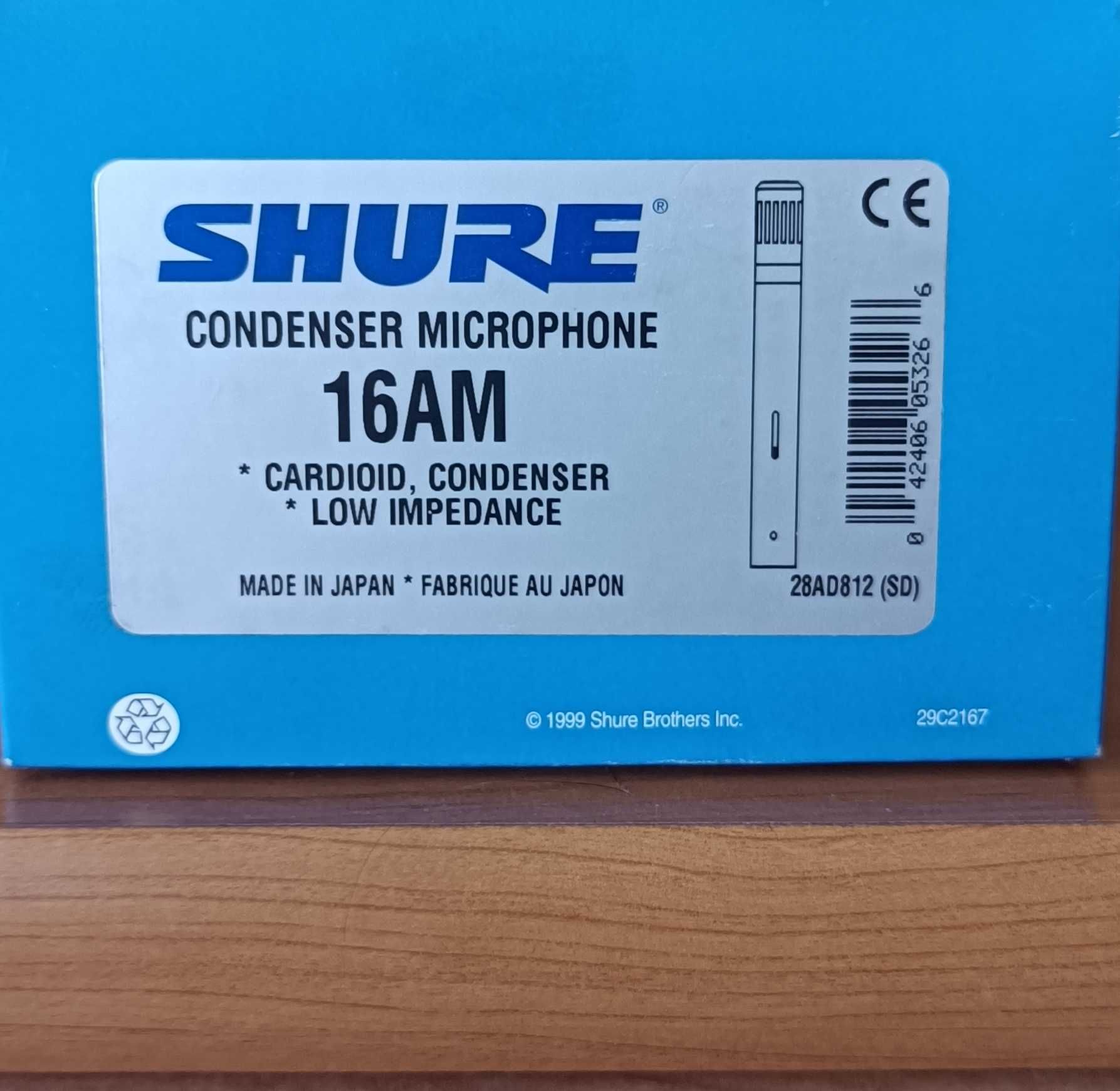 SHURE condenser microphone 16 AM