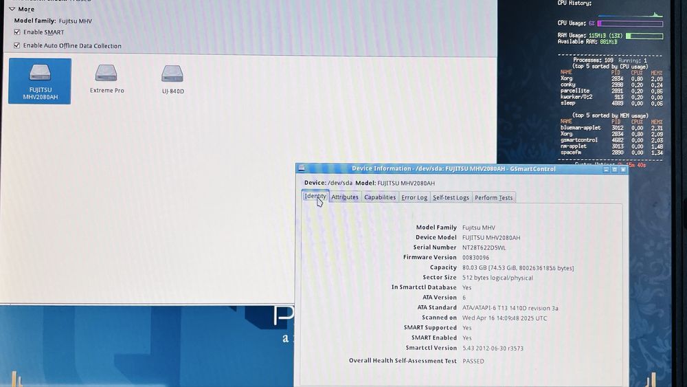 Disco rígido 80 GB IDE PATA