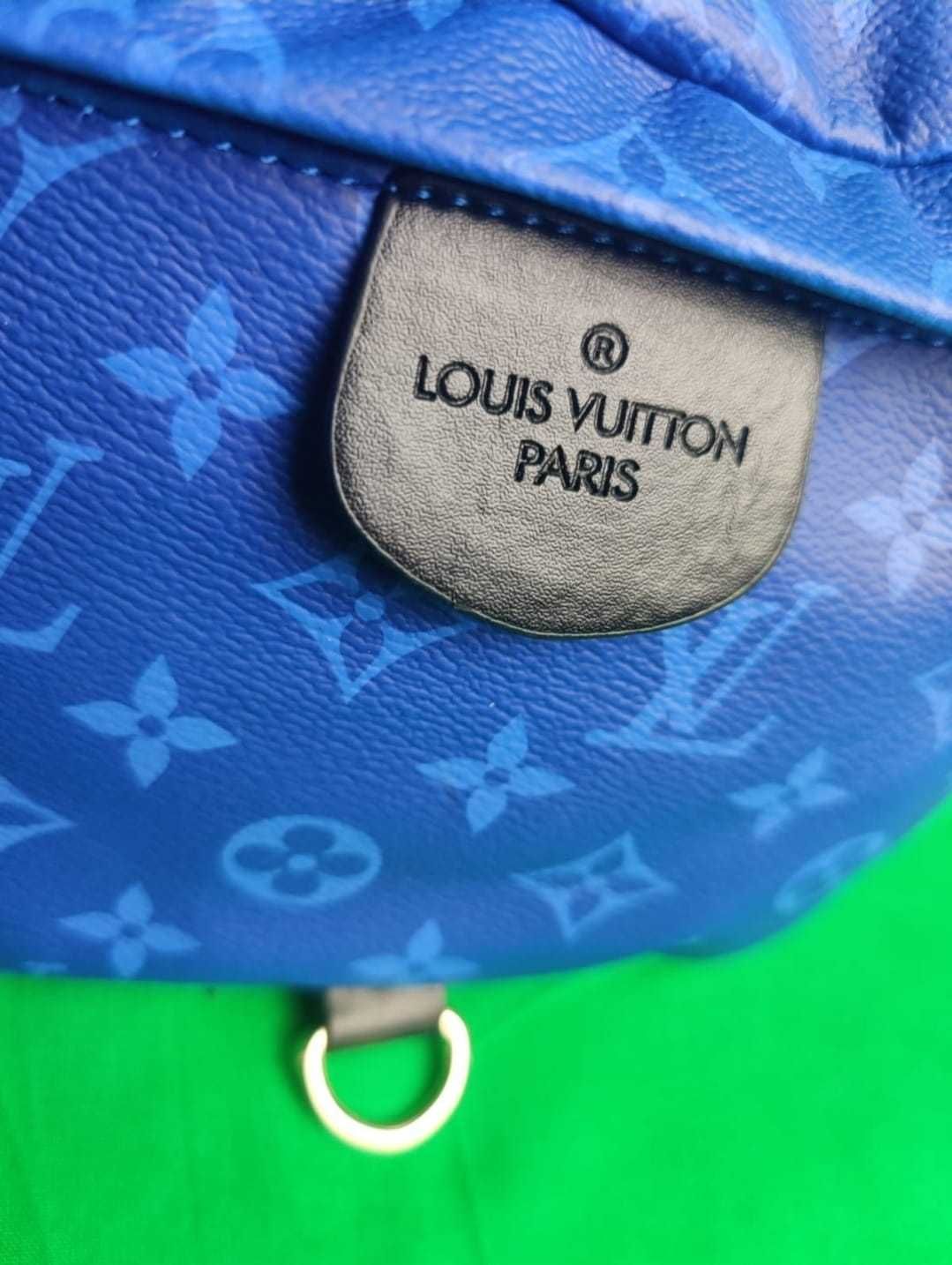 Nerka saszetka unisex Louis Vuitton monogram niebieska LV