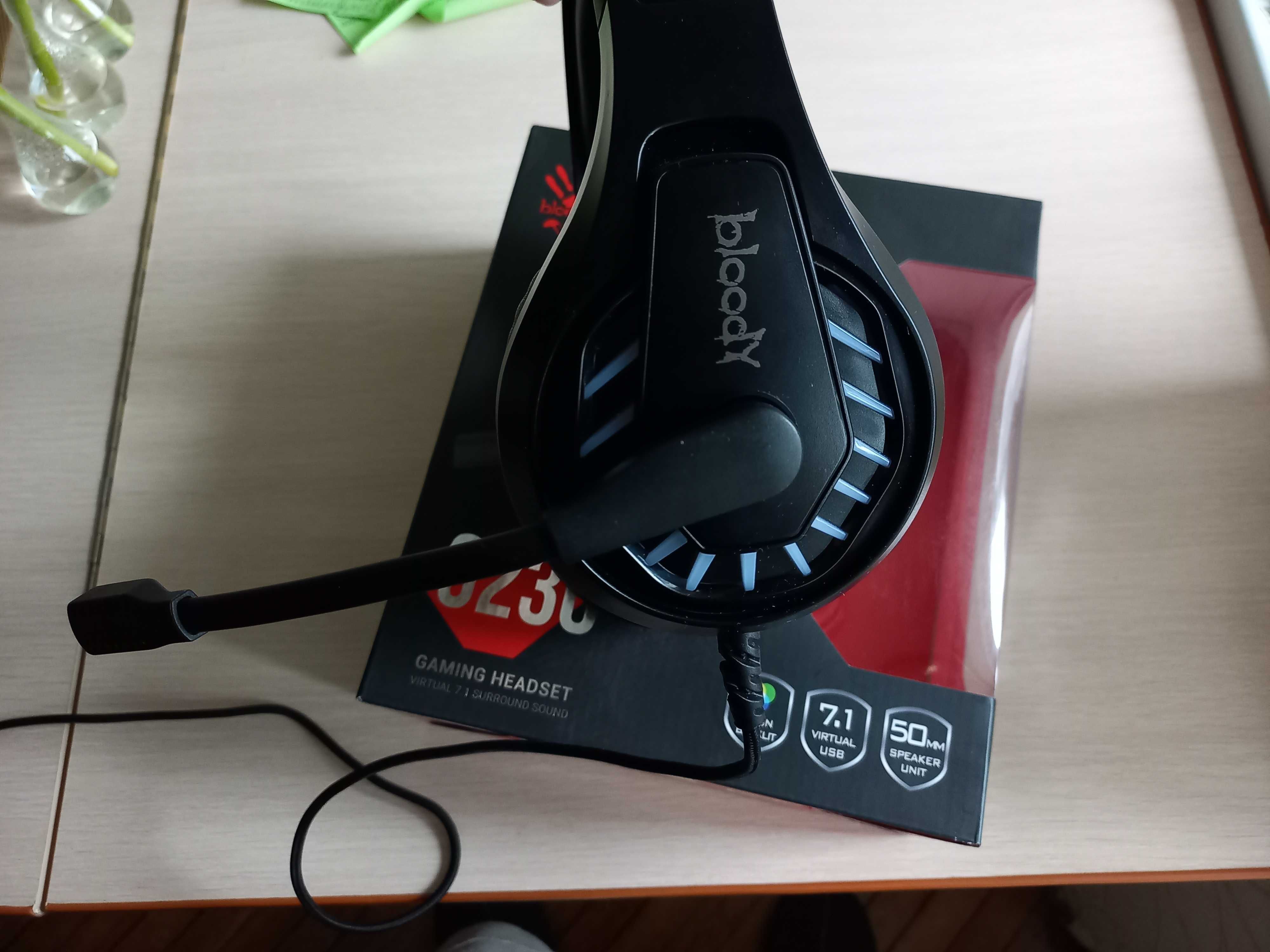 Навушники/гарнітура дротова ігрова Bloody G230 Black