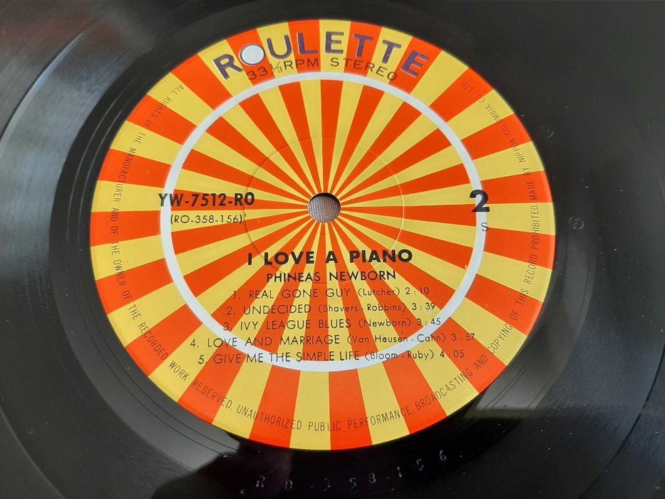 The Phineas Newborn Trio - I Love A Piano - Japão - Vinil LP