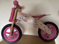 rowerek biegowy Hello Kitty drewniany Krakpol 3 - 6 lat do 30 kg
