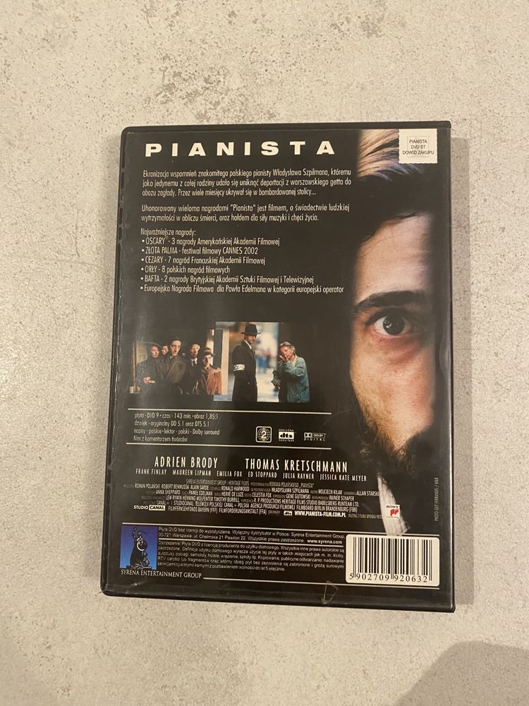 Film Pianista na plycie CD pianista