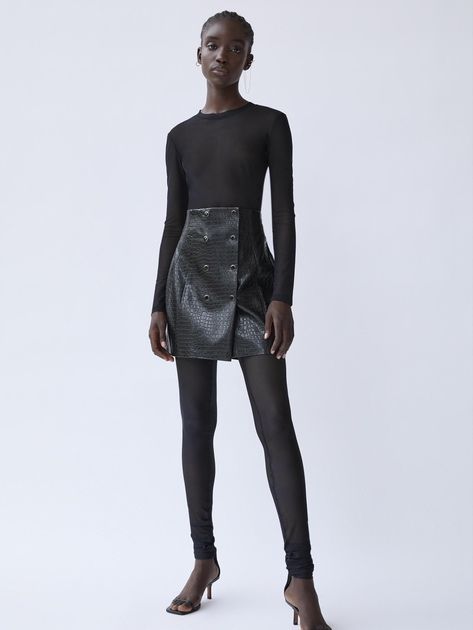 Шкіряна Спідниця/ Кожаная юбка Zara