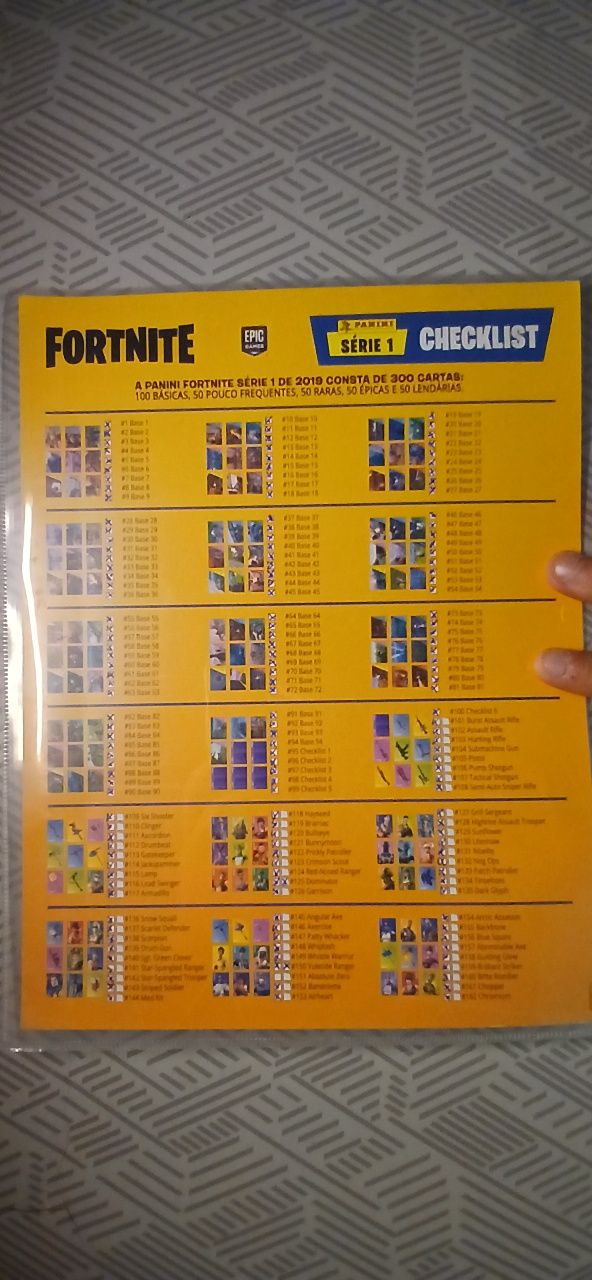 Caderneta Fortnite 2019 - Trading Cards Panini Série 1