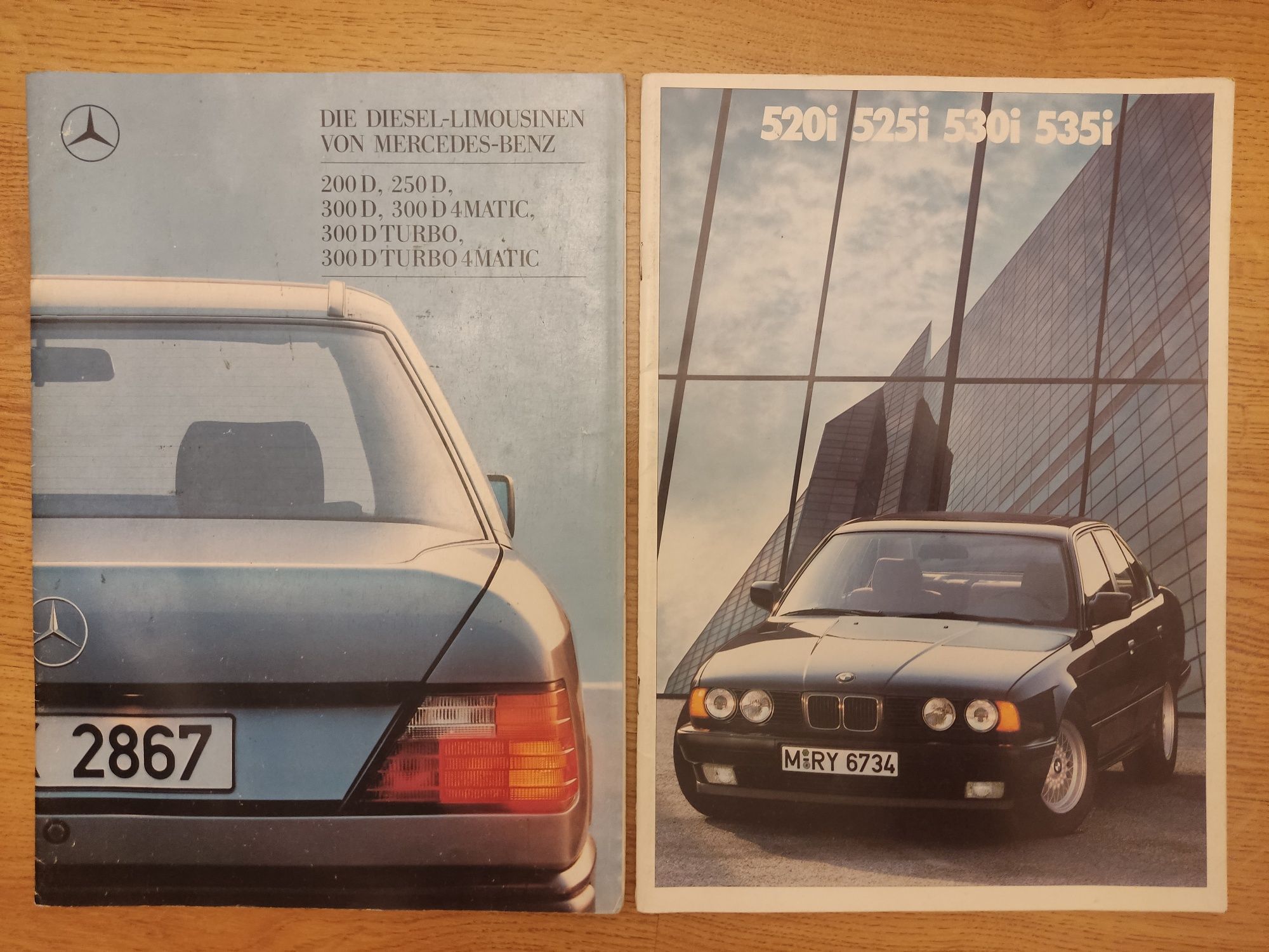 Katalogi Prospekty samochodowe lata 70/80-te Stan bdb. 25 sztuk.