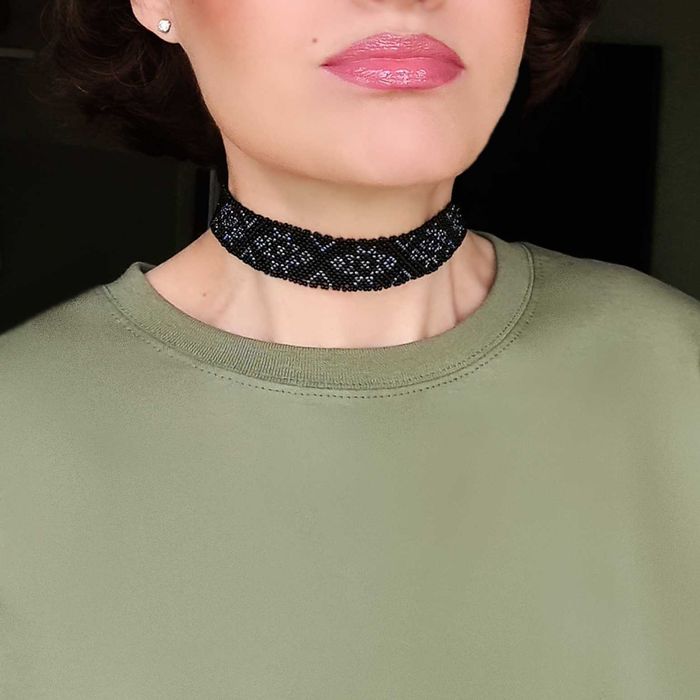 1+1=3 Чокер чорний різні кольори подарунок жінці великий вибір прикрас