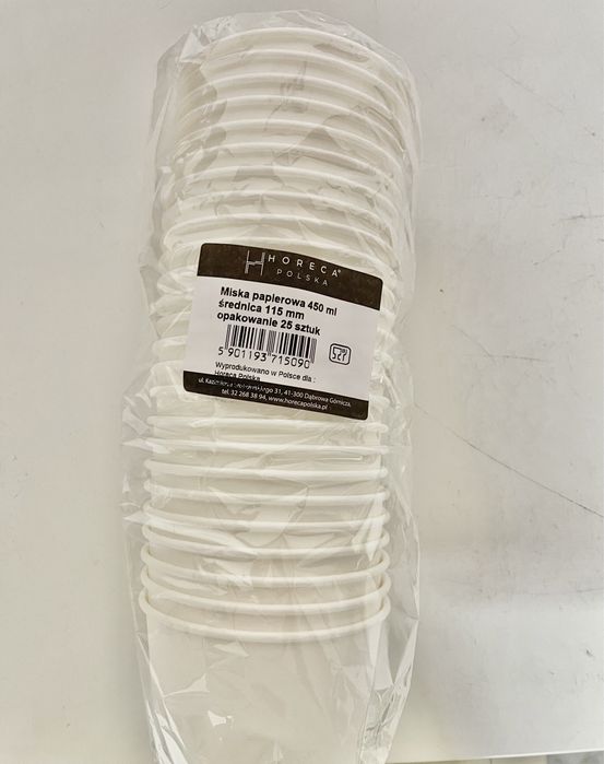 Miska Papierowa 450ml. Opak. 25 szt.