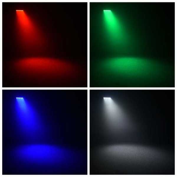 Zestaw oświetleniowy listwa 9x4W RGBW + 9x3W UV Strobo Mix na statywie