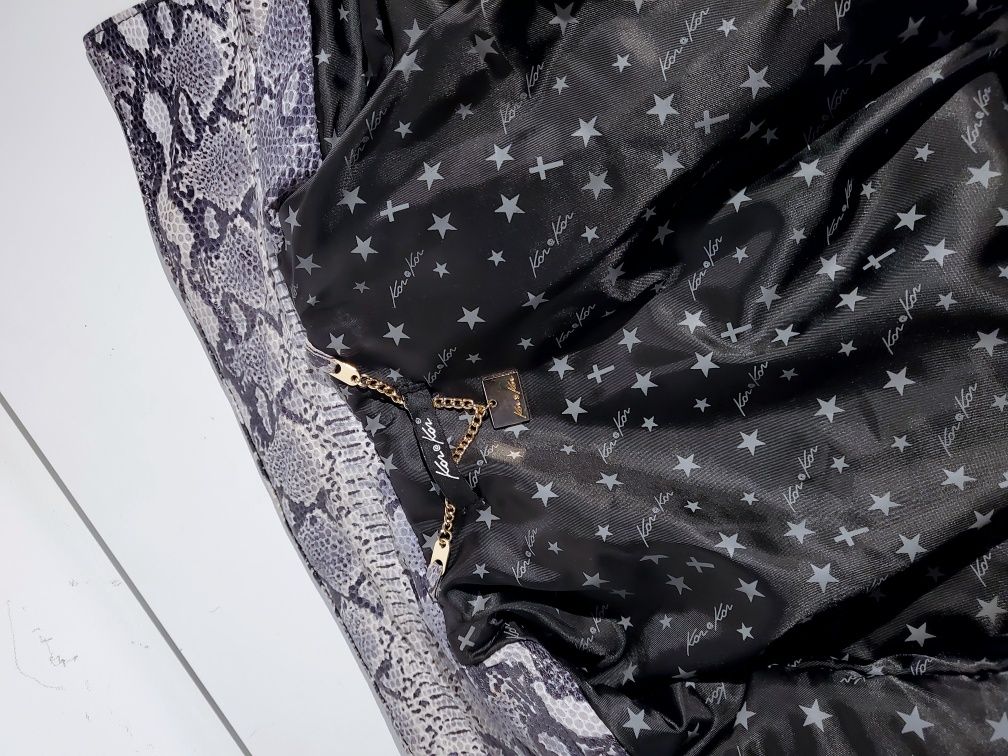 Zara Ramoneska skórzana kurtka ze skóry naturalnej S/M skóra