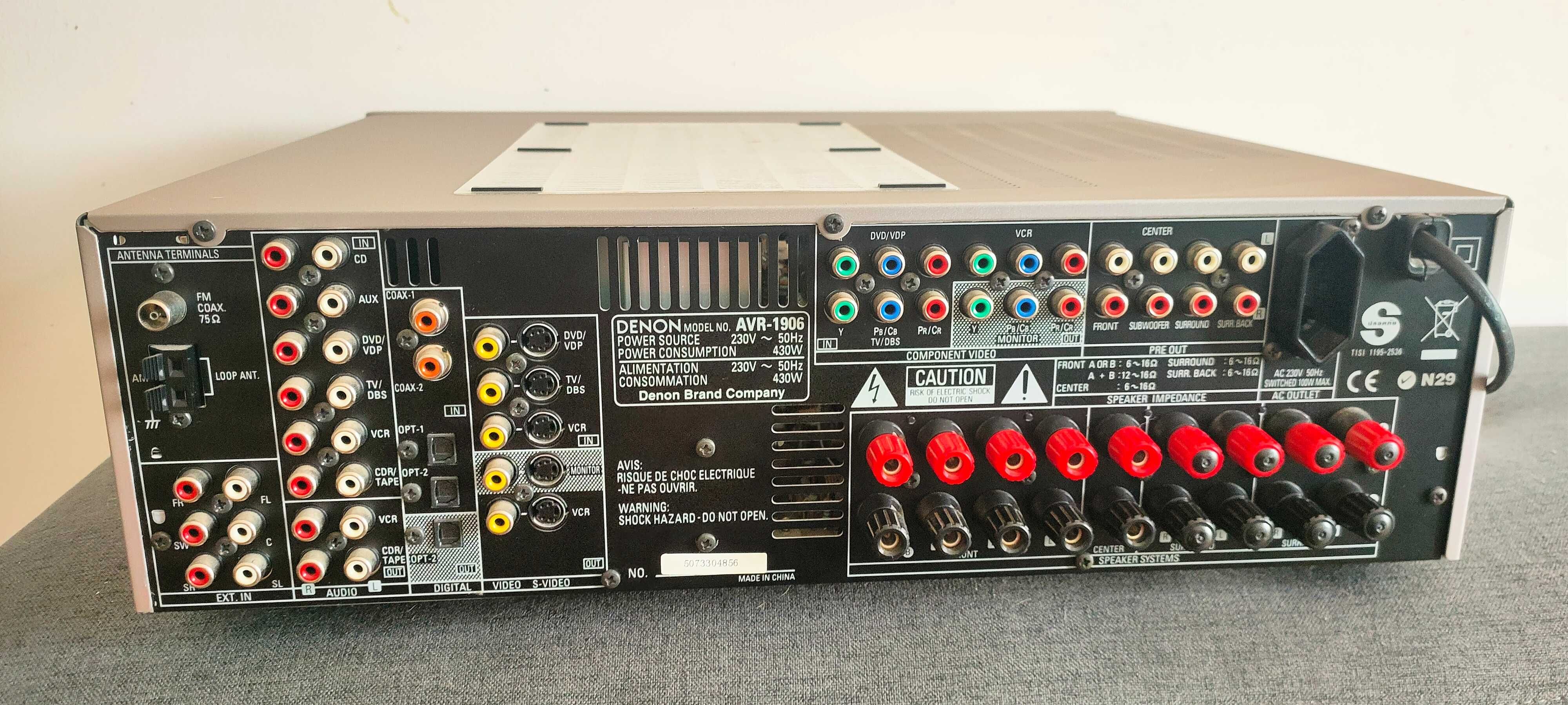 Amplificador, sintonizador  surround Denon AVR 1906