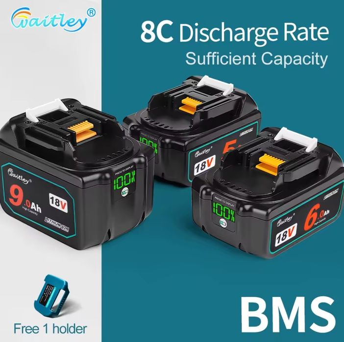 Акумулятор, адаптер, Makita, Waitley, Tpcell 18V 6-8Ah Procraft, Grand