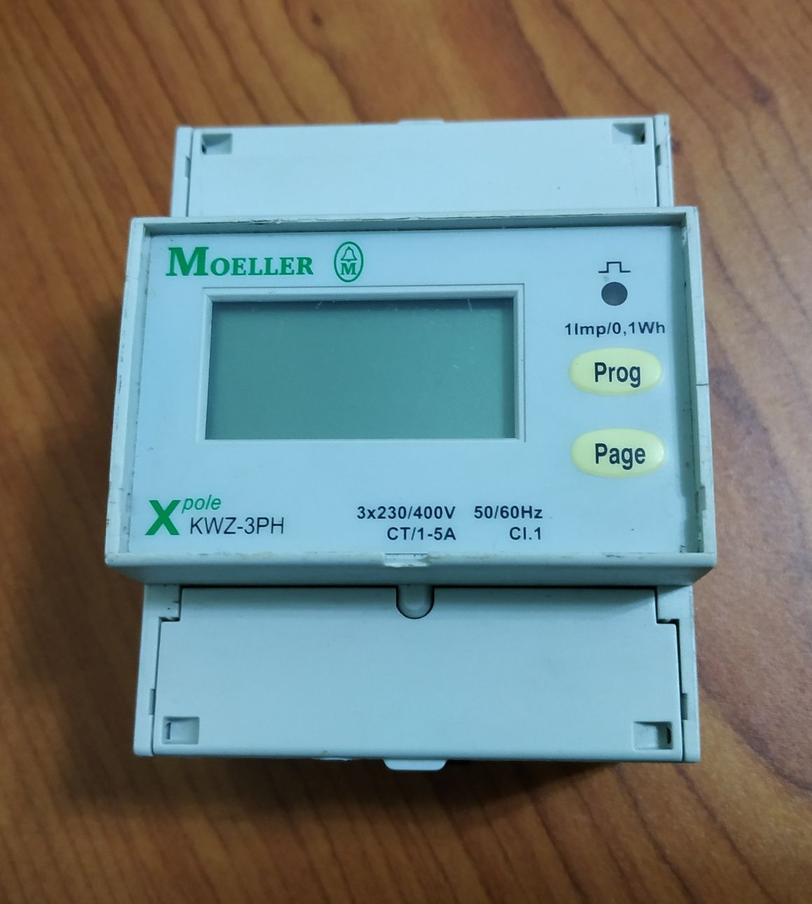 Moeller Xpole KWZ-3PH calha DIN indicador calculador trifásico