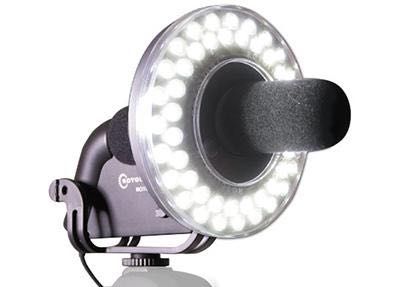Iluminador led + Microfone Rotolight