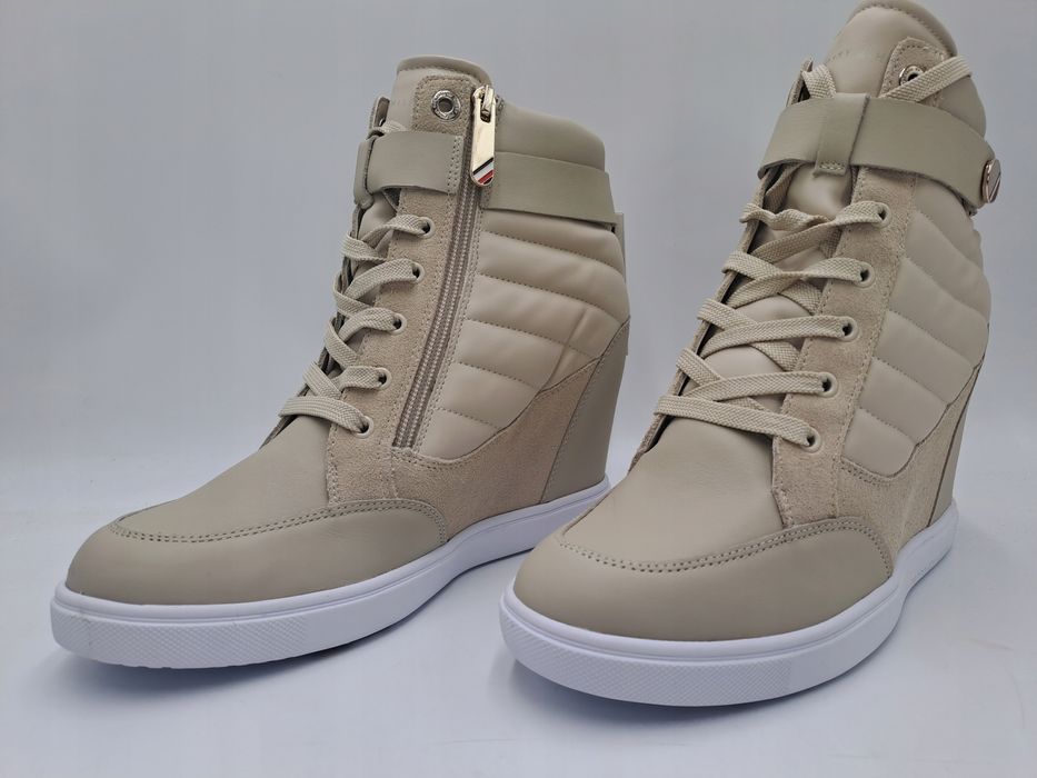 Botki Damskie Tommy Hilfiger Beżowe | Rozmiar 42