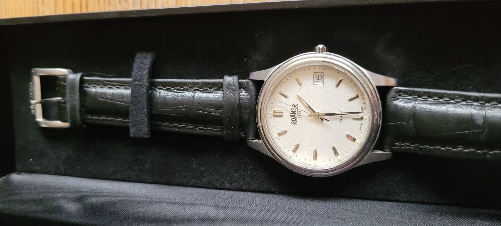 Zegarek Roamer z 2001 roku jak nowy, koperta 35mm NOWA BATERIA