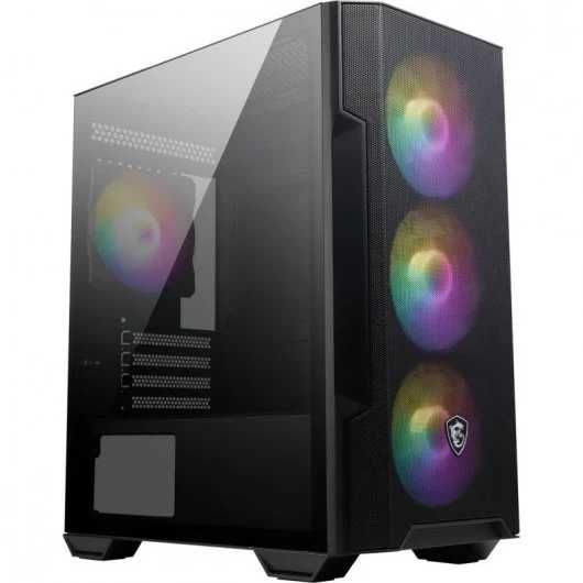NOVA / Caixa PC MSI MAG FORGE M100R Vidro Temperado USB 3.2 ARGB Preta