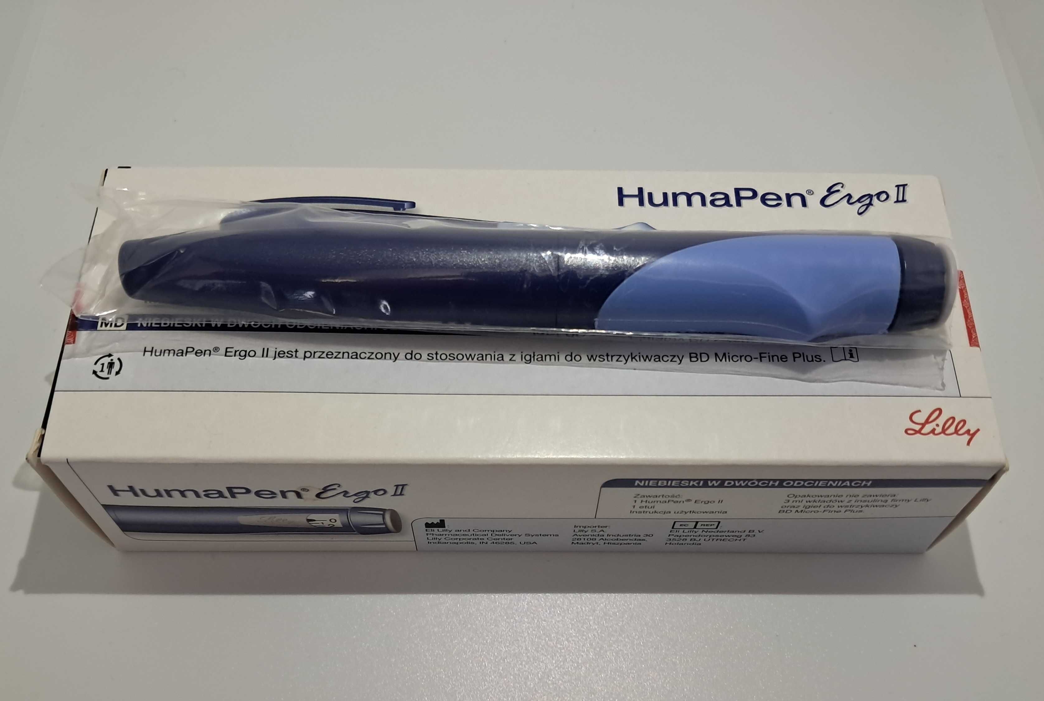 Wstrzykiwacz insulinowy HumaPen® Ergo II - fabrycznie nowy.