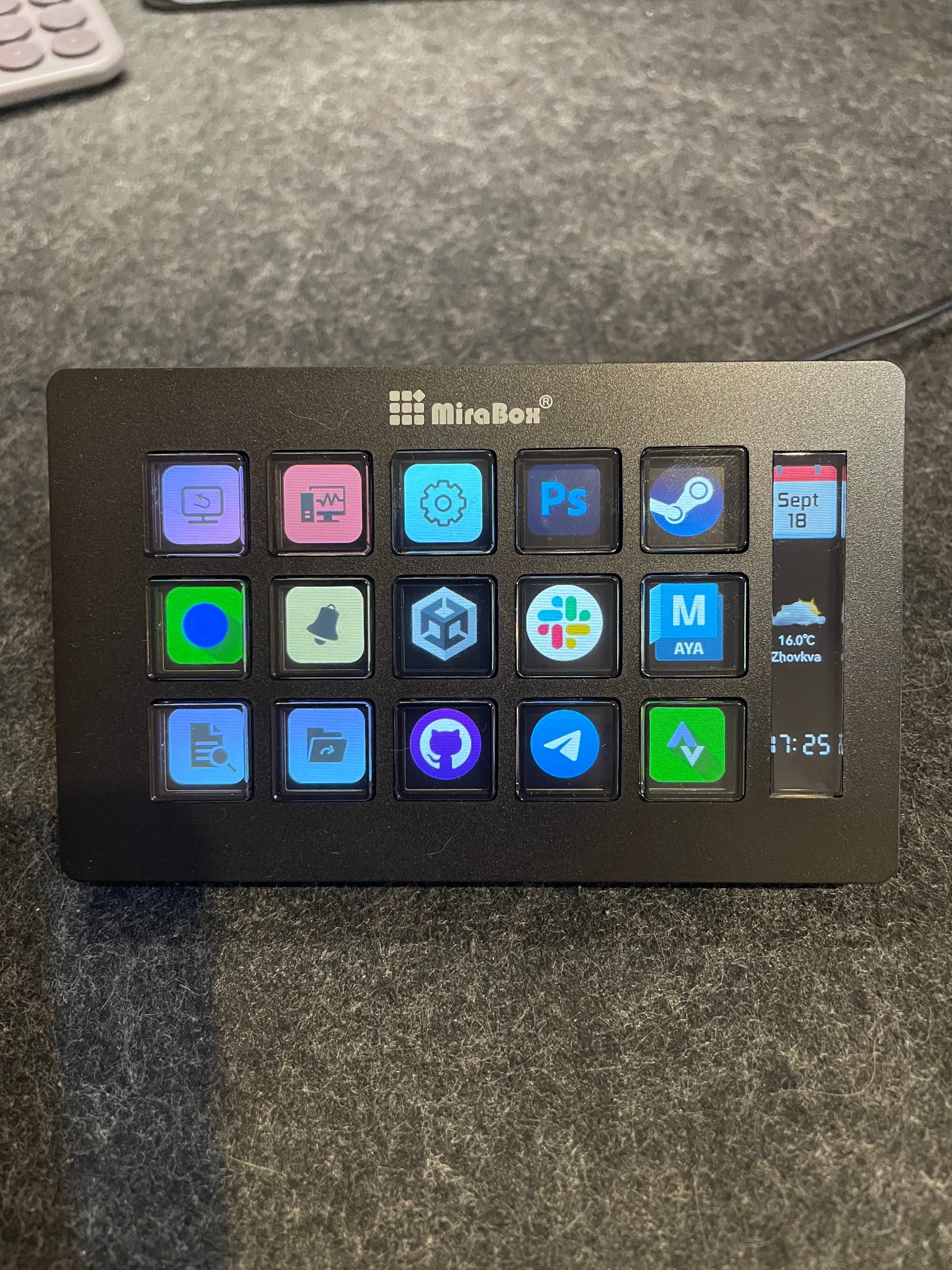 Контролер для стрімінгу Mirabox Stream Dock (Stream Deck) чорний