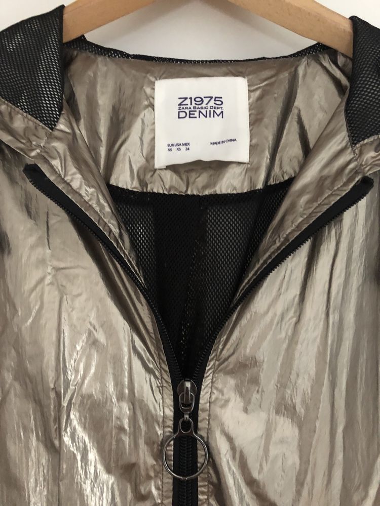 Kurtka Zara XS zloty postarzany
