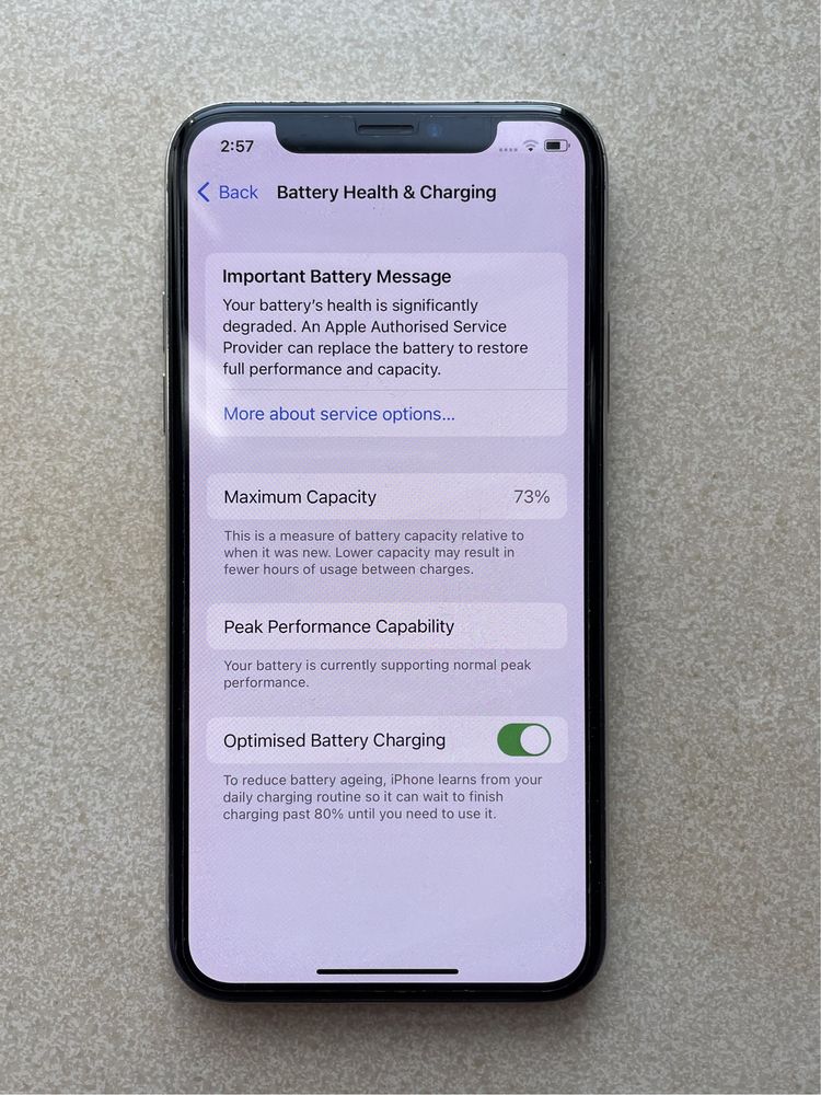 biały iphone x 256gb